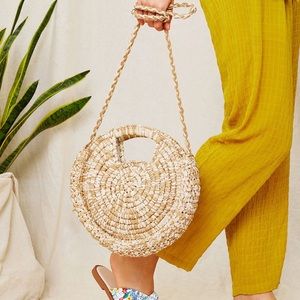 Bali Boho Straw Bag Vacation Travel Weekend